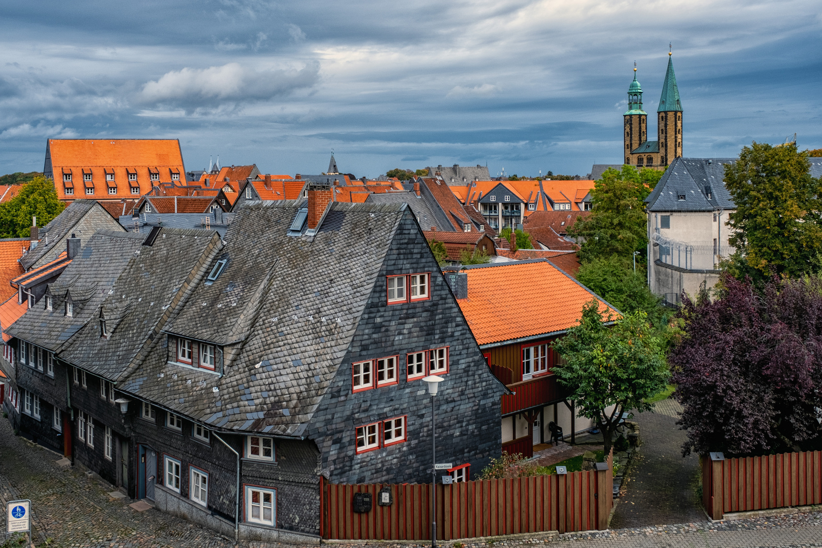 Blick auf die schöne Alstadt Goslar