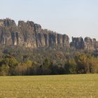 Blick auf die Schrammsteine