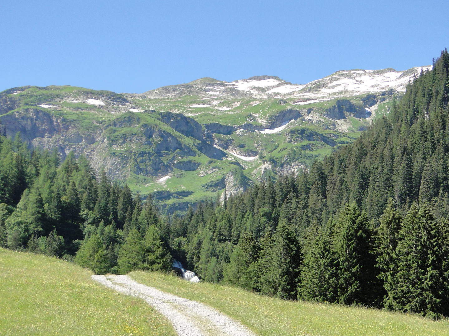 Blick auf die Schweizer Berge