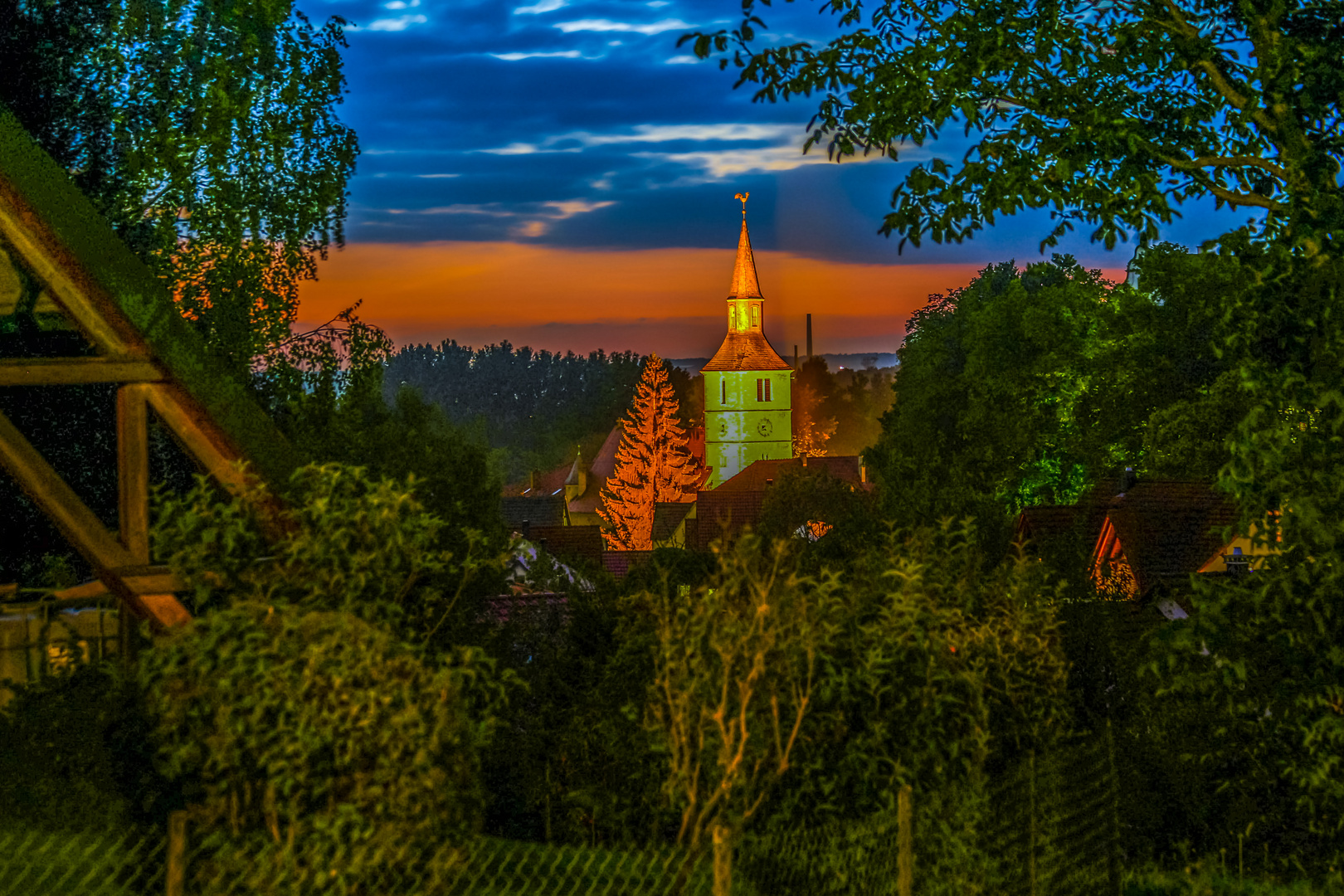 Blick auf die Sebastianskirche