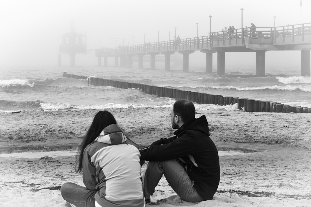 Blick auf die Seebrücke in Zingst