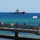 Blick auf die Seebrücke und Ostsee in Kühlungsborn