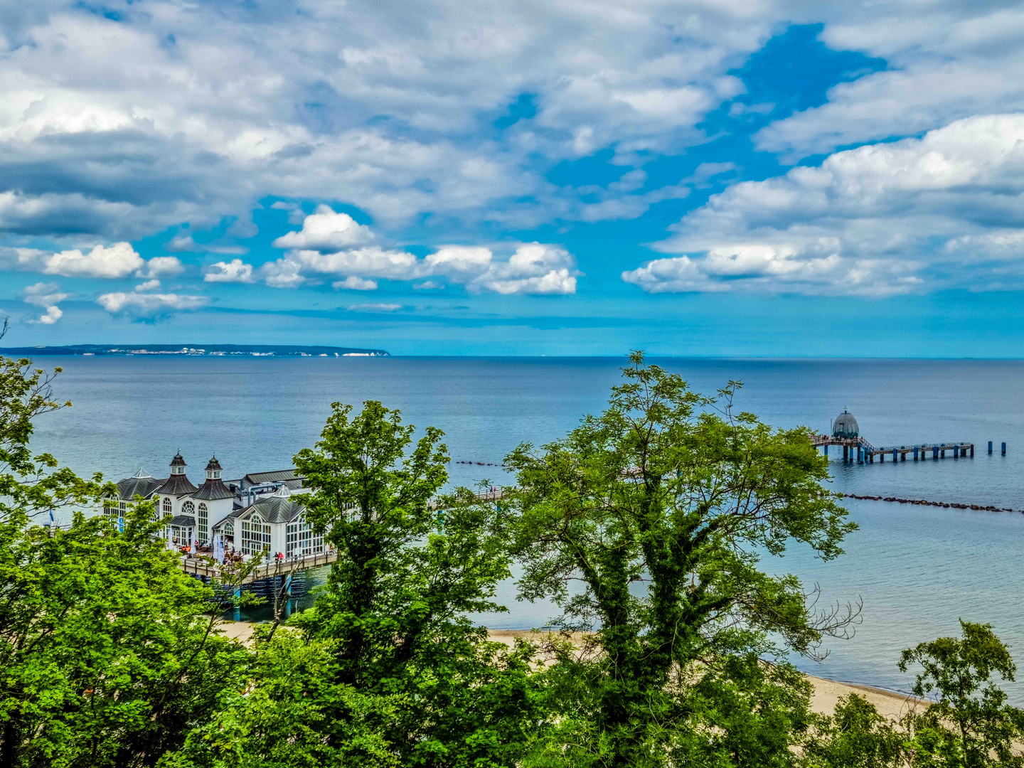 Blick auf die Seebrücke von Sellin