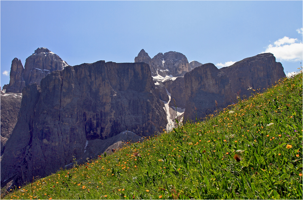 Blick auf die Sella