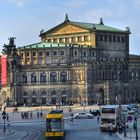 Blick auf die Semperoper in Dresden