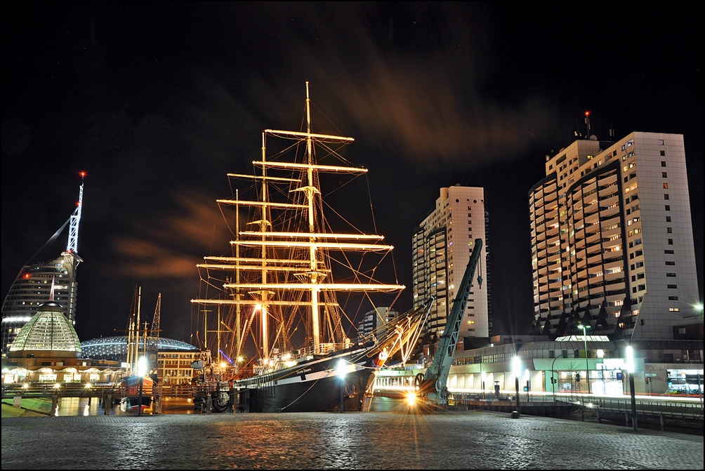 Blick auf die Seute Deern in Bremerhaven