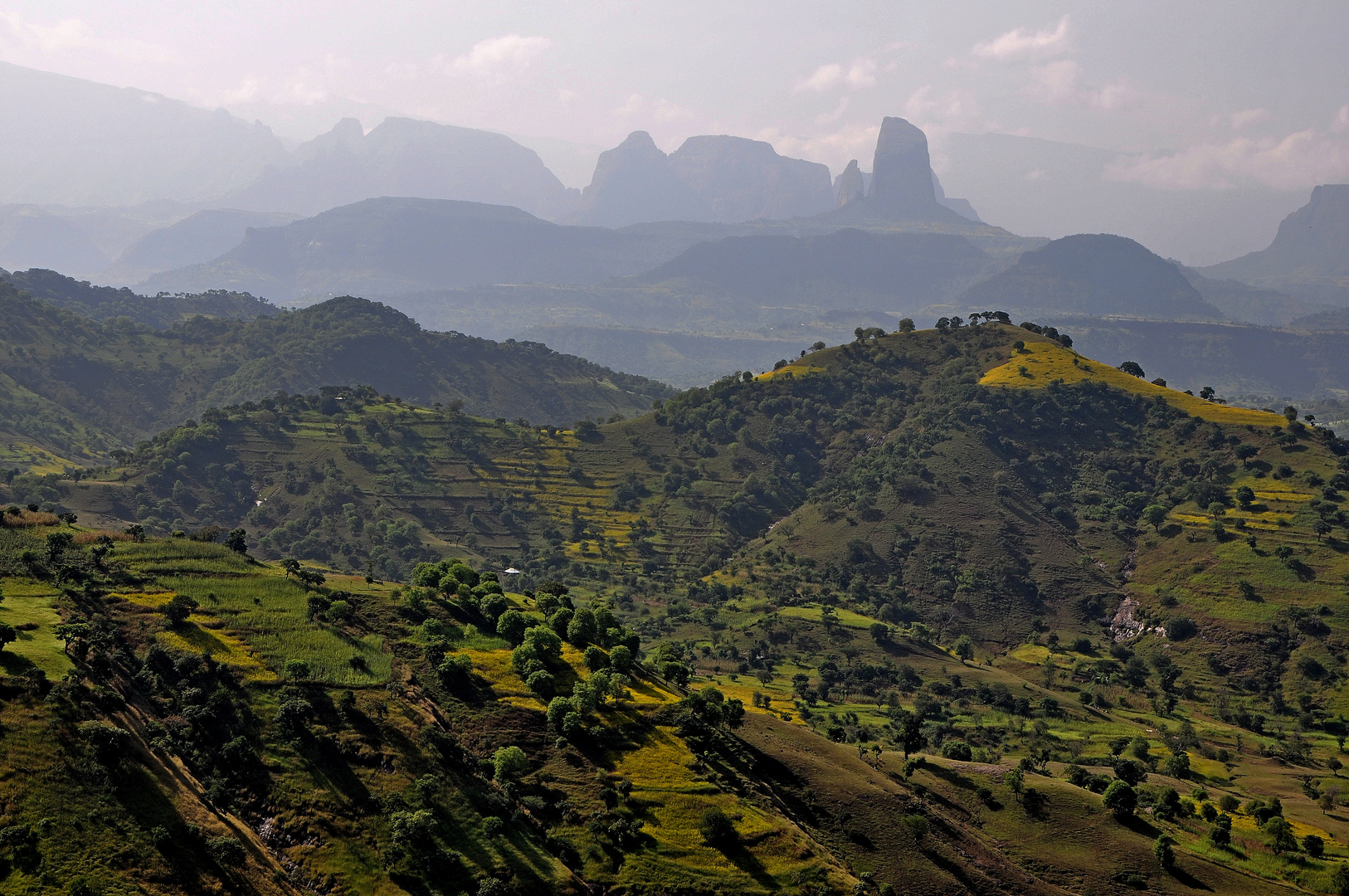 Blick auf die Simien Mountains - Äthiopien