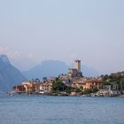 Blick auf die Skaligerburg Castello Scaligero in Malcesine