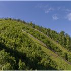 Blick auf die Skiflugschanze Harrachov