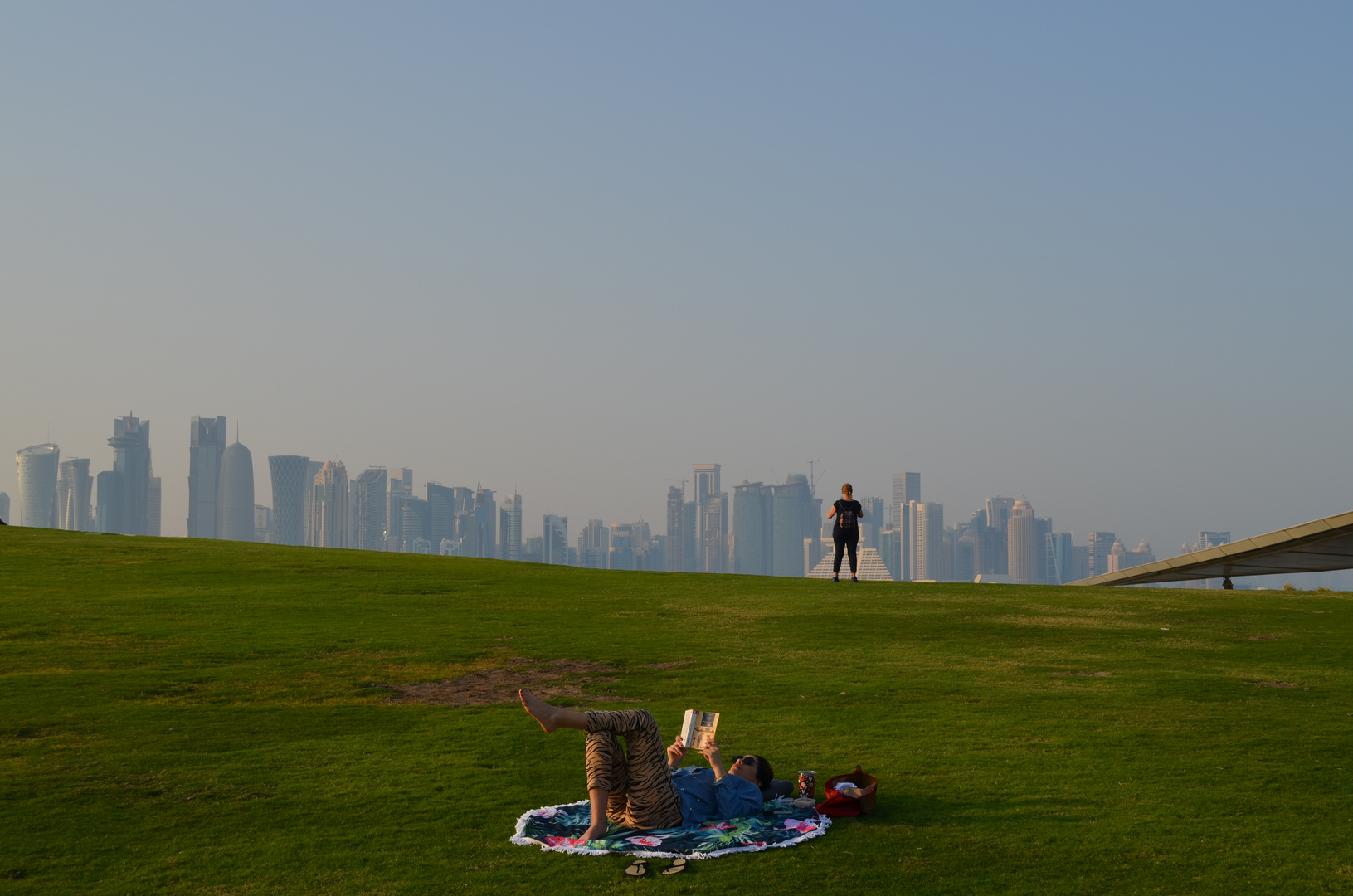 Blick auf die Skyline von Doha (Qatar)