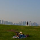 Blick auf die Skyline von Doha (Qatar)