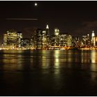 Blick auf die Skyline von New York City