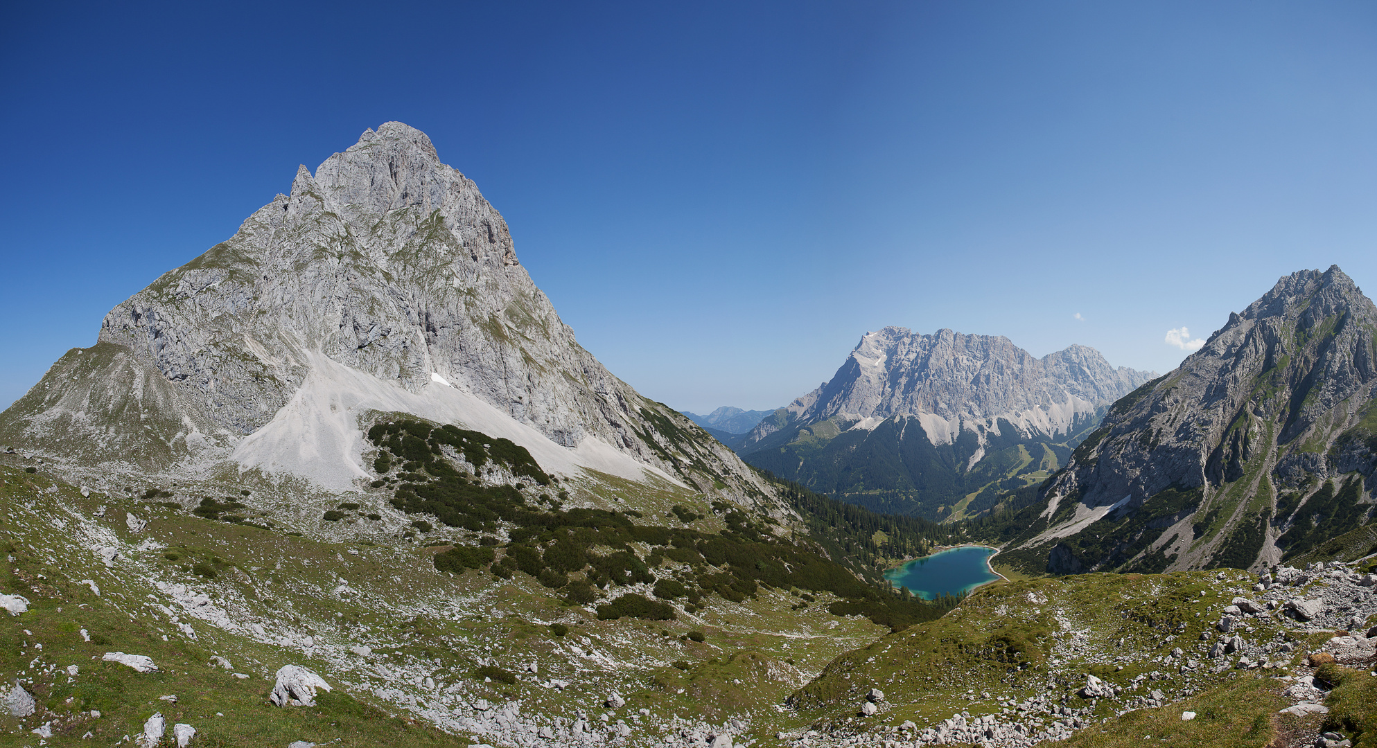 Blick auf die Sonnenspitze