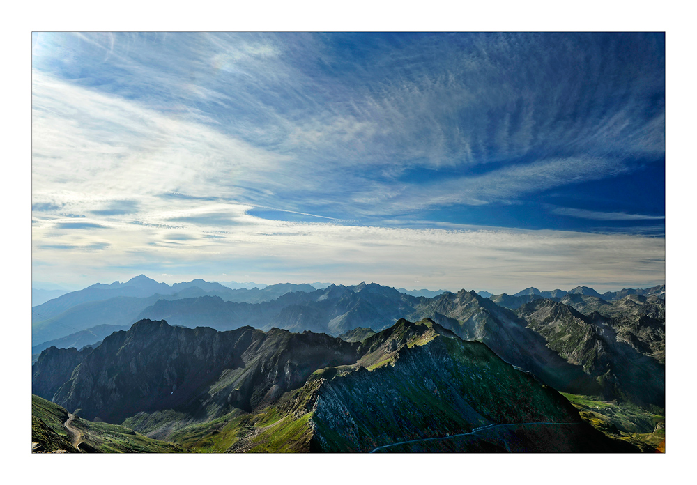 Blick auf die spanischen Pyrenäen