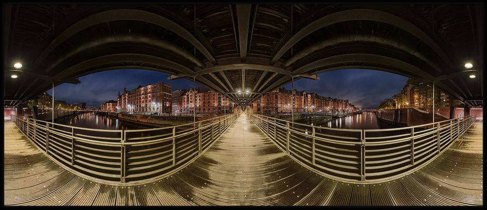 Blick auf die Speicherstadt