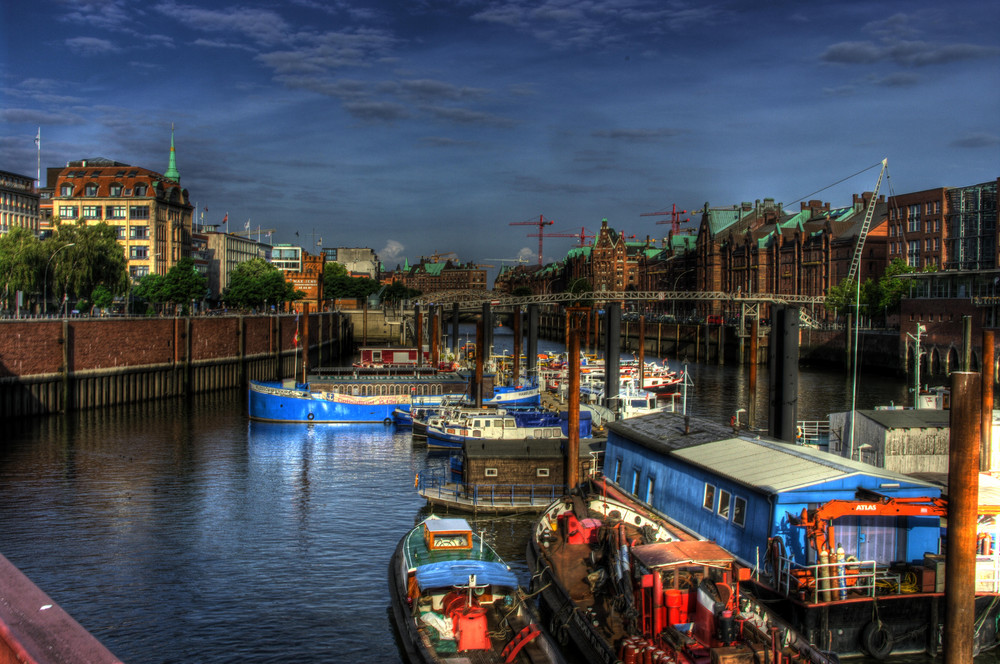 Blick auf die Speicherstadt