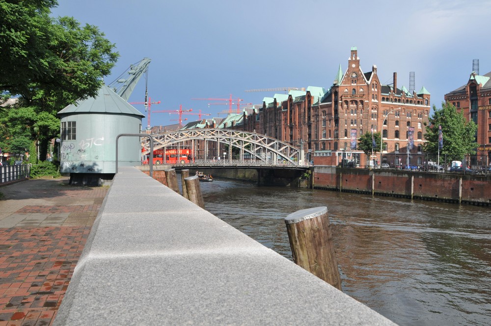 Blick auf die Speicherstadt