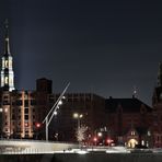 Blick auf die Speicherstadt (Farbig)