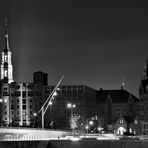 Blick auf die Speicherstadt (S/W)