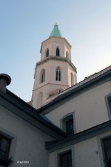 Blick auf die Spitze der Johanneskirche