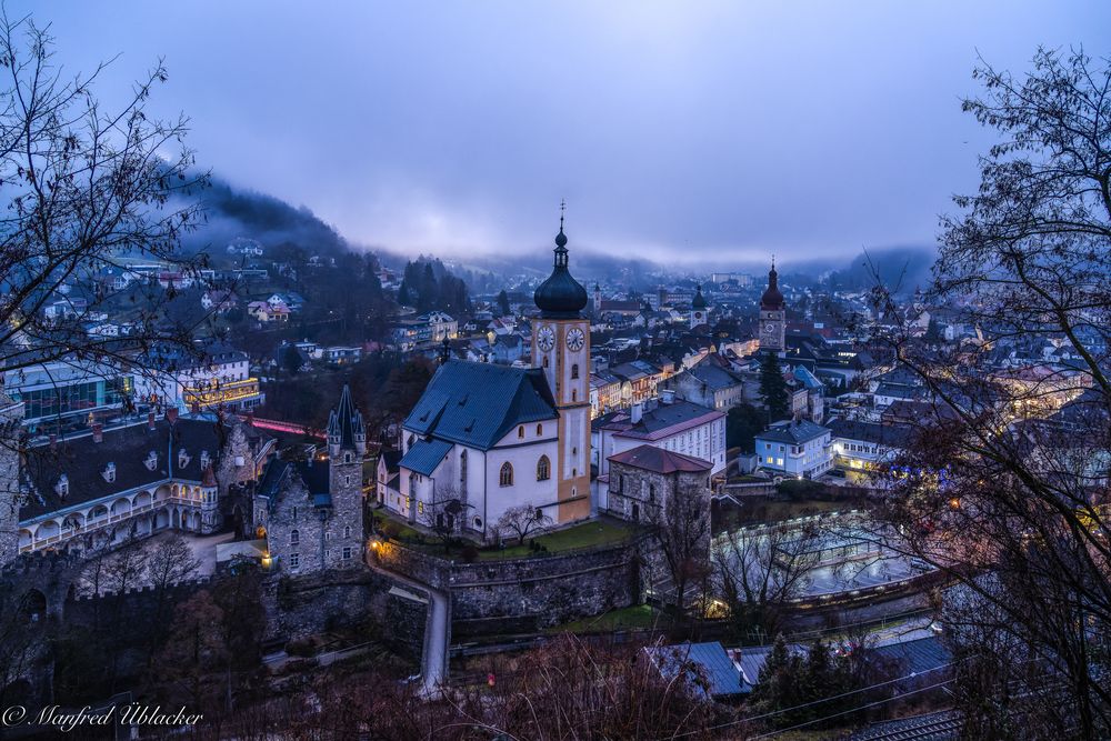 Blick auf die Stadt ...