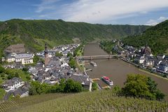 Blick auf die Stadt Cochem an der Mosel