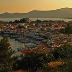 Blick auf die Stadt Pythagorion auf der griechischen Insel Samos