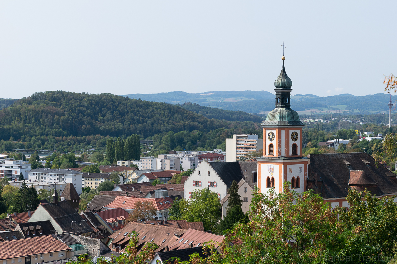 Blick auf die Stadt Tiengen