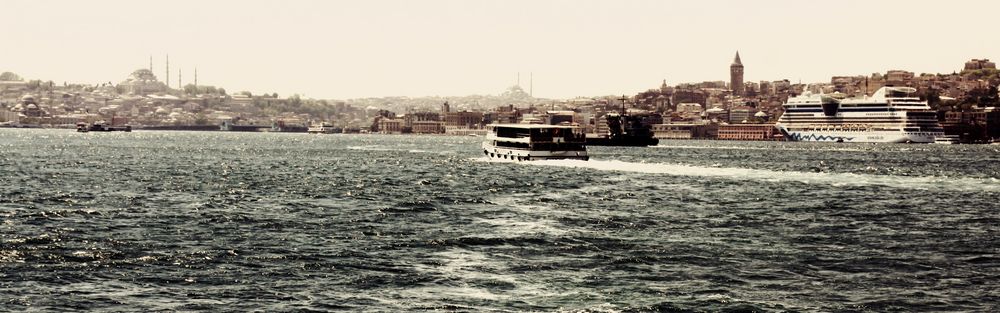 Blick auf die Stadt vom Bosporus