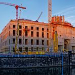 ... Blick auf die Stadtschloßbaustelle ...