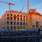 ... Blick auf die Stadtschloßbaustelle ...