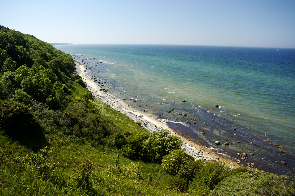 Blick auf die Steilküste