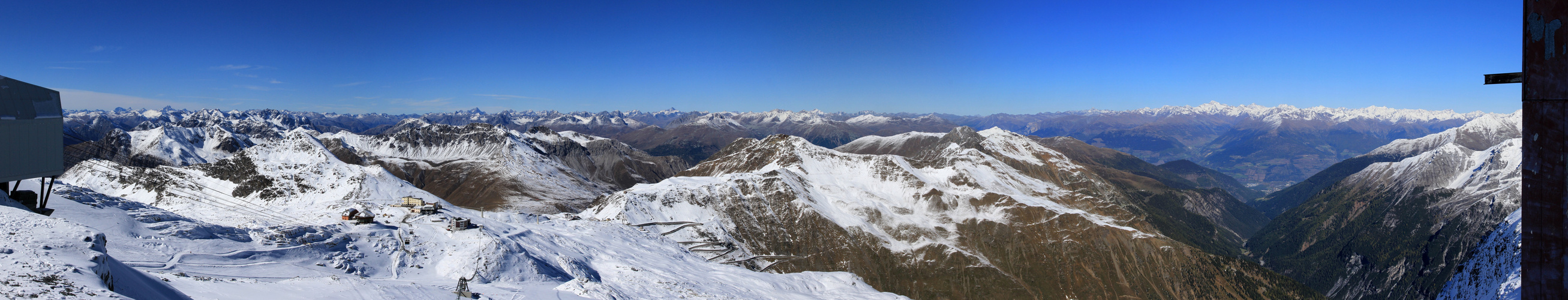 Blick auf die Stilfserjoch-Passstraße