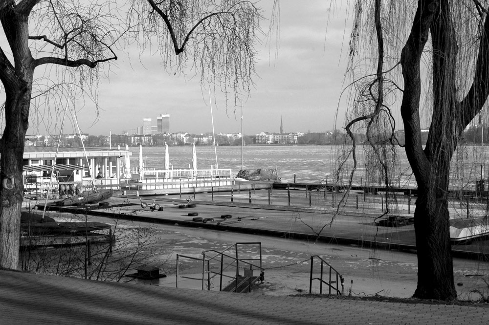 Blick auf die südliche Aussenalster