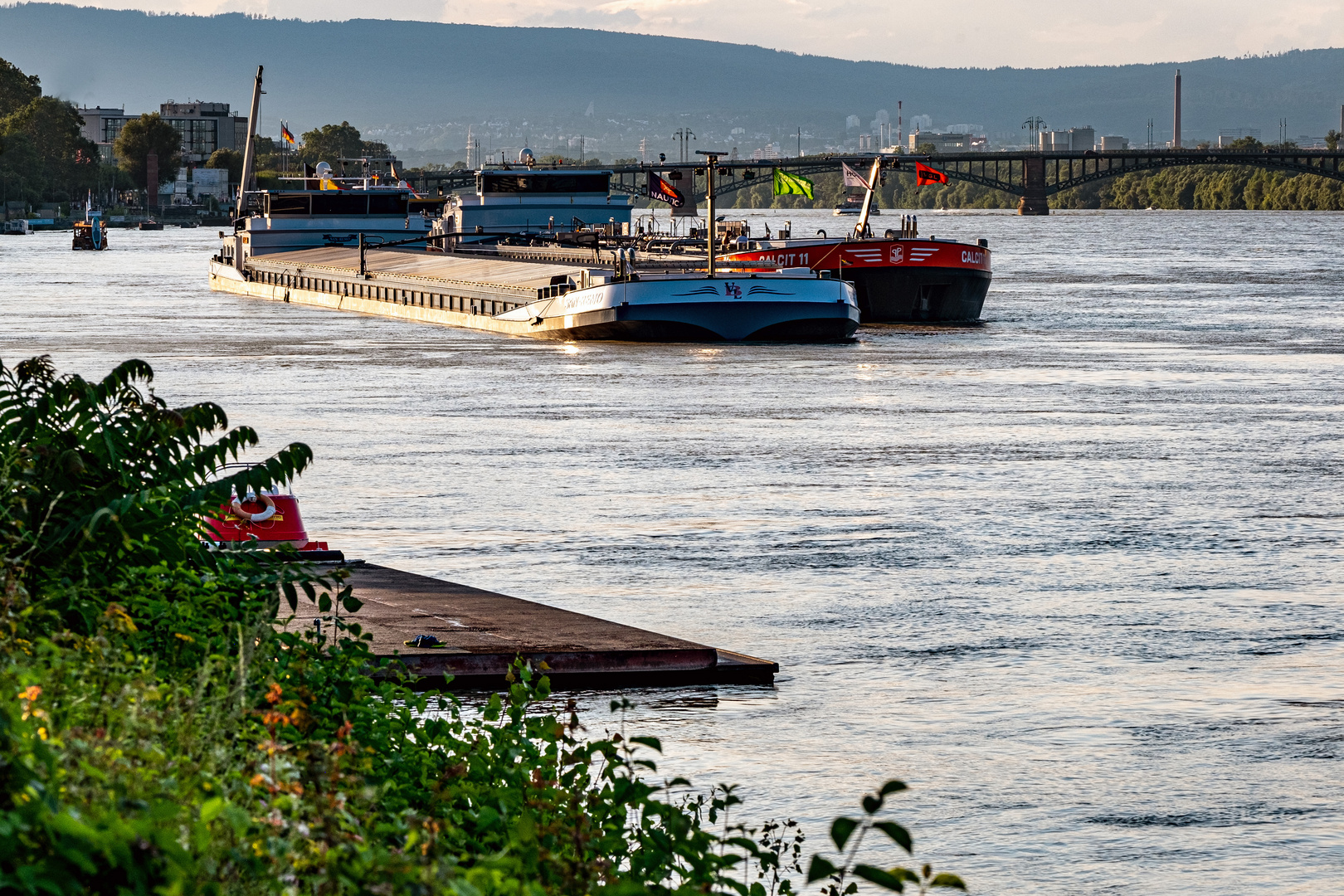 Blick auf die Theodor-Heuss-Brücke