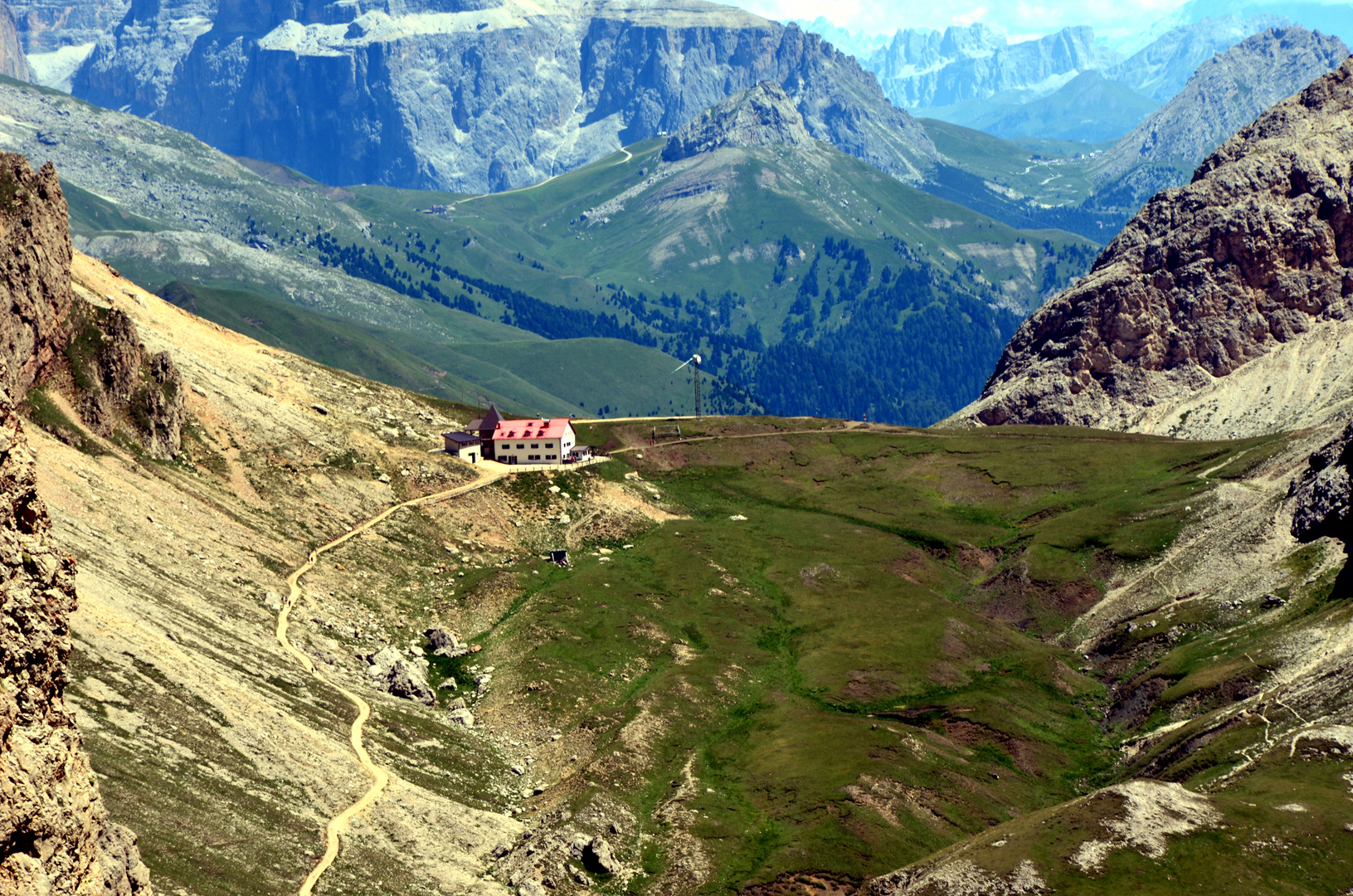 Blick auf die Tierser Alpl