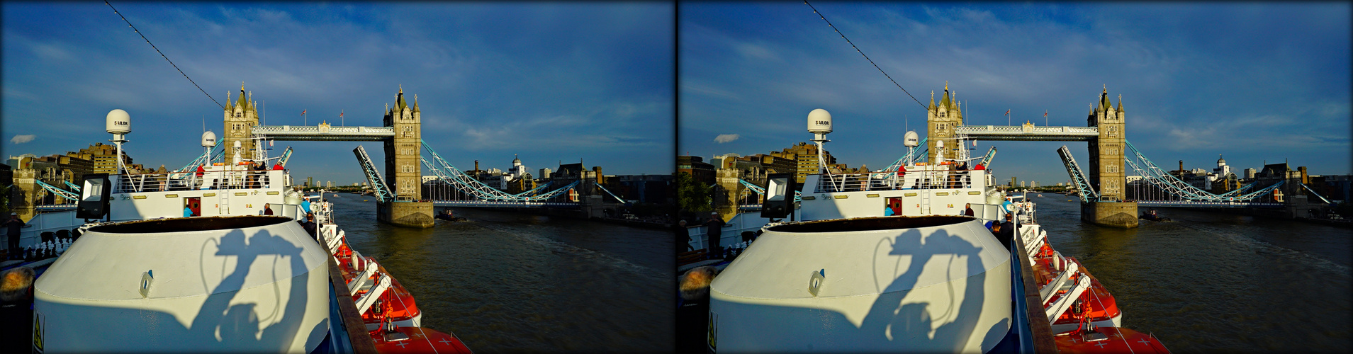 Blick auf die Towerbridge nicht ganz barrierefrei (3D-II-View)