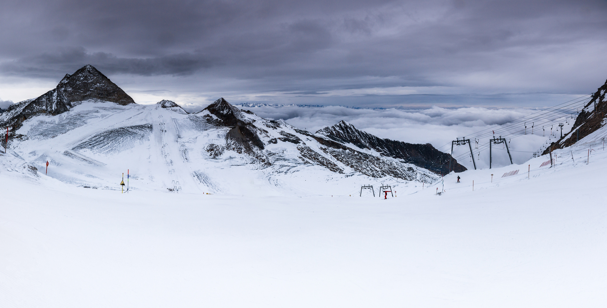 Blick auf die Tuxer Gletscherwelt