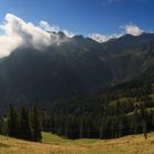 Blick auf die umliegende Berge von der Fellhornmittelstation.