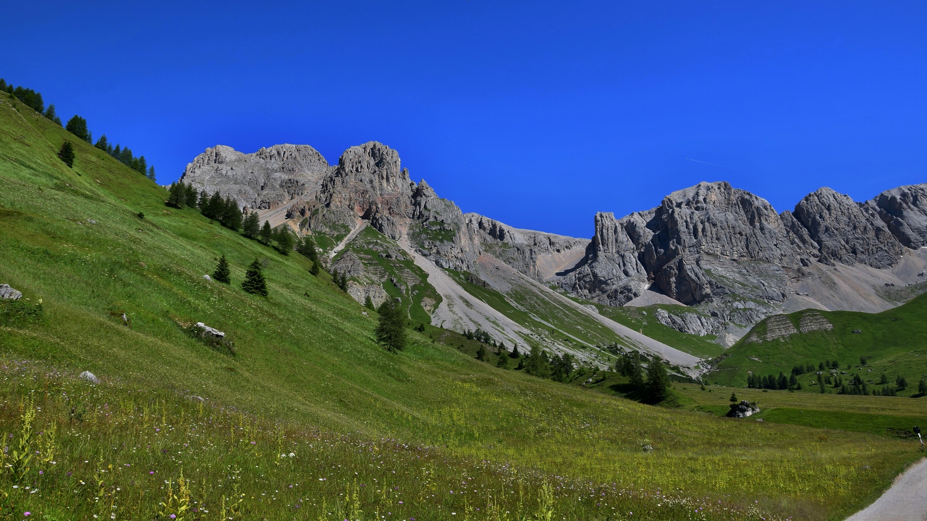 Blick auf die umliegenden Berge...