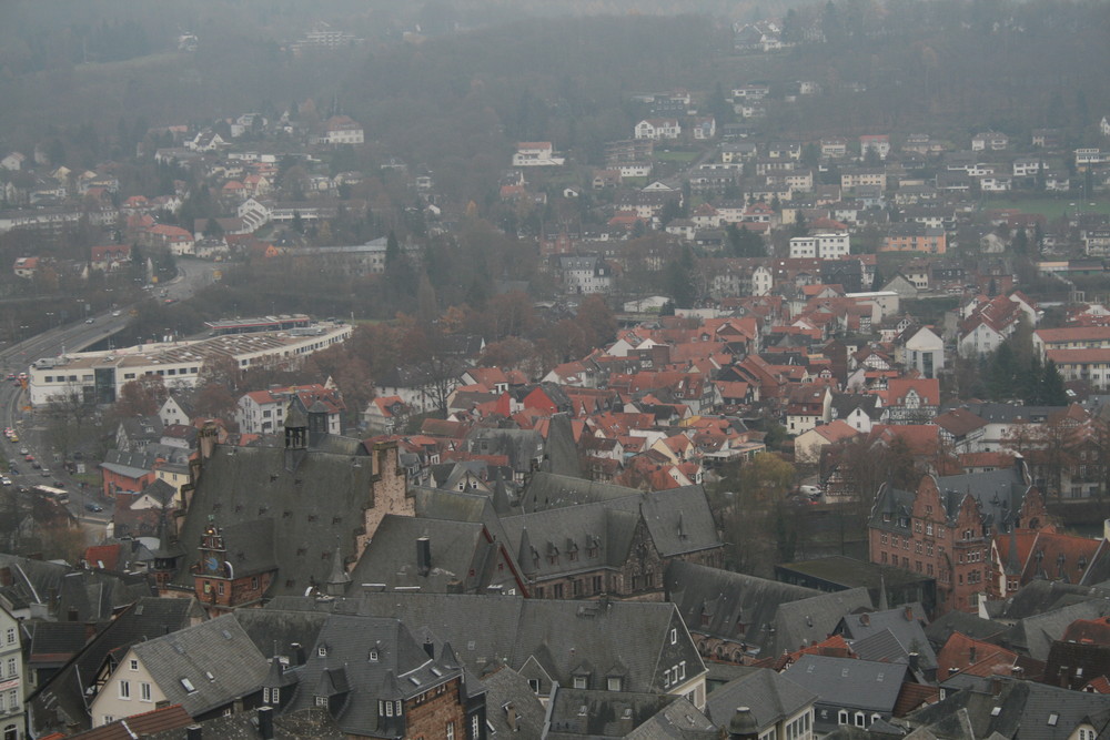 Blick auf die Universitätsstadt Marburg