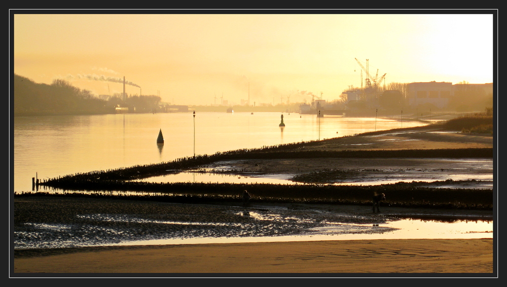 Blick auf die Unterweser...