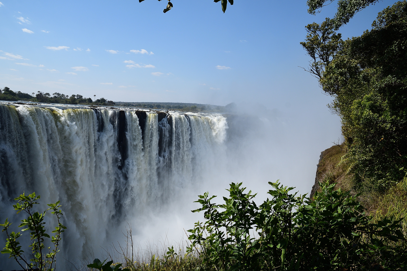 Blick auf die Victoria Falls