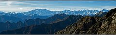 Blick auf die Walliser Alpen