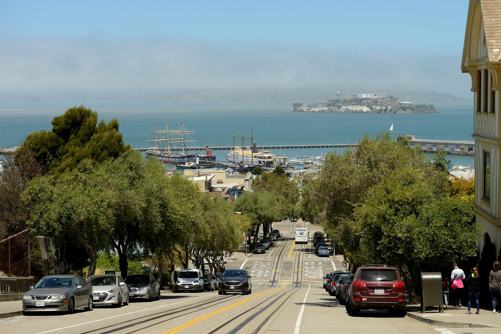 Blick auf die Waterfront und Alcatraz