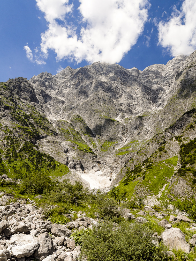 Blick auf die Watzmann Ostwand