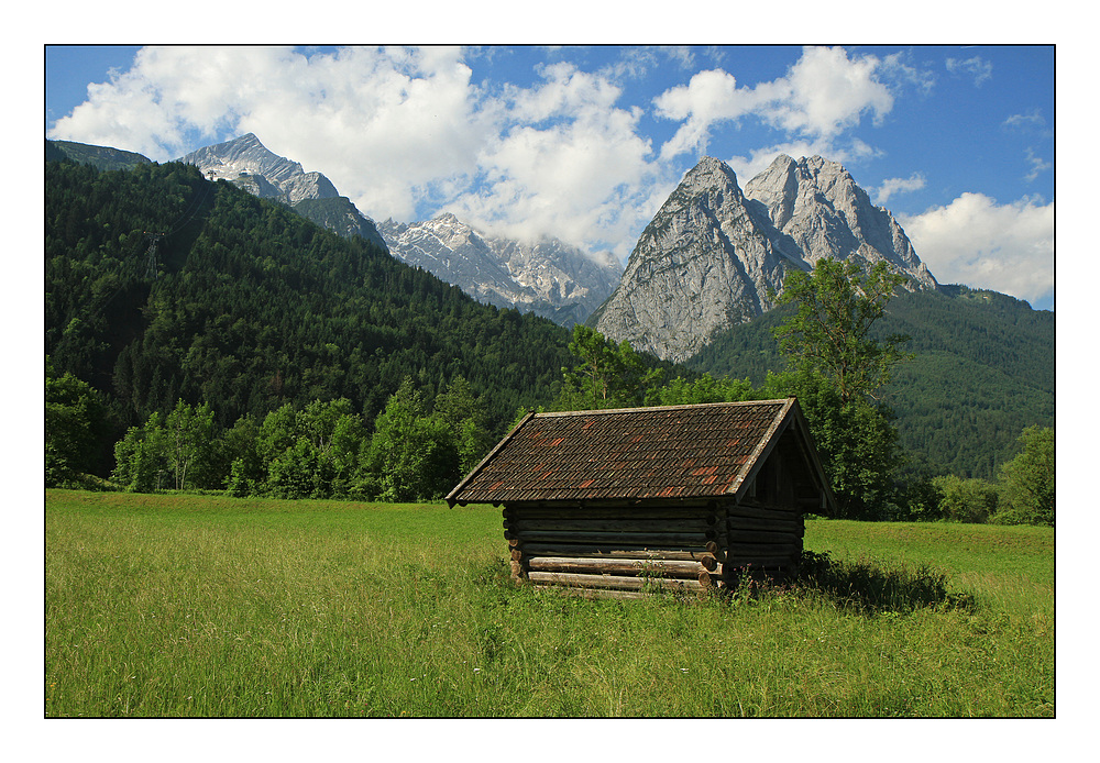 Blick auf die Waxensteine