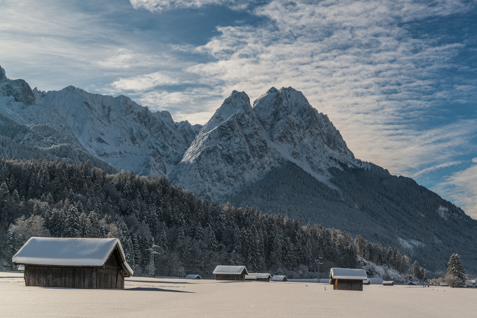 Blick auf die Waxensteine