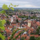 Blick auf die Weinstadt Schriesheim an der Bergstraße.