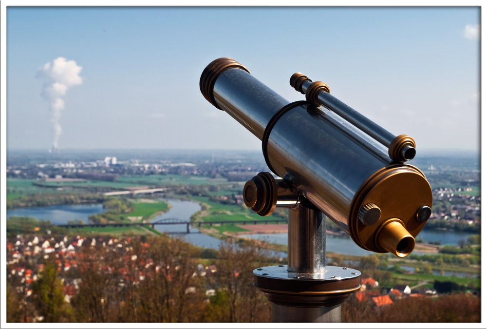 Blick auf die Weser ...